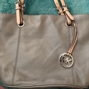Gray Michael Kors purse